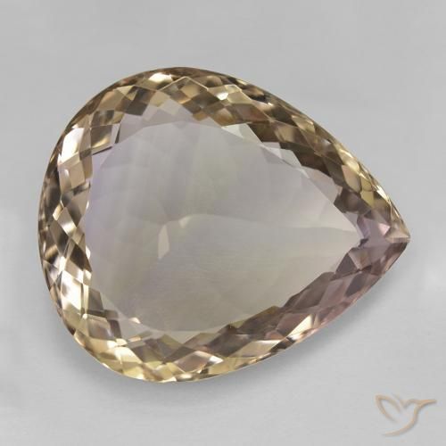 Amétrine Bicolore naturelle En forme de poire, 23.48 ct, VVS-VS