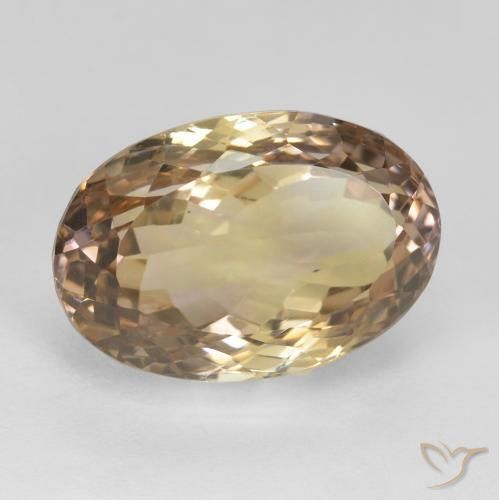 Amétrine Bicolore naturelle ovale, 14.06 ct, VS