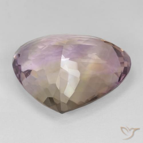 Amétrine Bicolore naturelle En forme de poire, 25.90 ct, VVS-VS