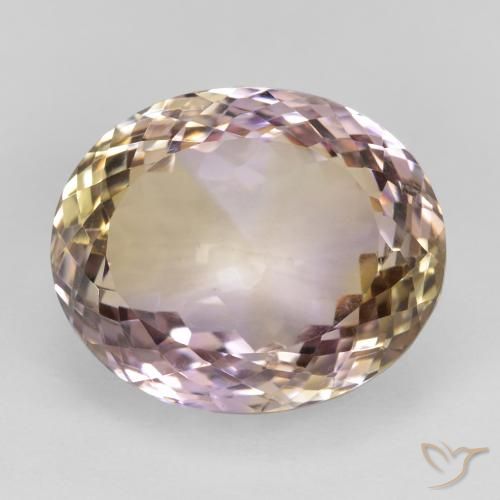 23.65ct Naturel Bicolore Amétrine, ovale, VVS-VS