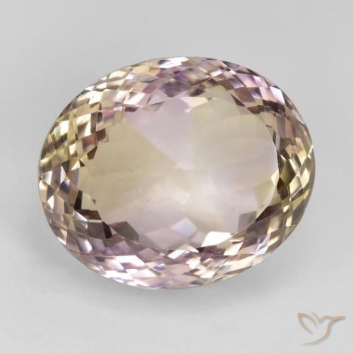 Amétrine Bicolore naturelle ovale, 23.65 ct, VVS-VS