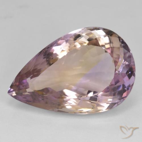 23.89ct Naturel Bicolore Amétrine, En forme de poire, VS