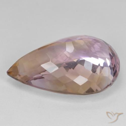 Amétrine Bicolore naturelle En forme de poire, 23.89 ct, VS