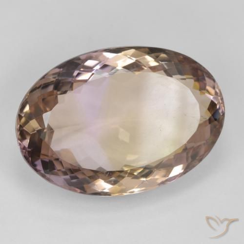 Amétrine Bicolore naturelle ovale, 24.83 ct, VS