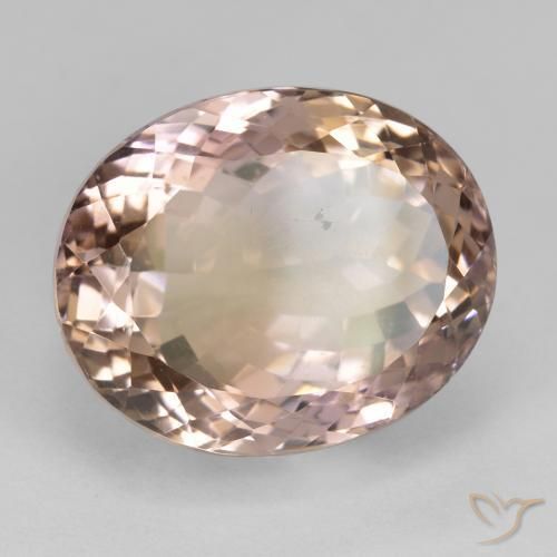 Amétrine Bicolore naturelle ovale, 22.23 ct, VS