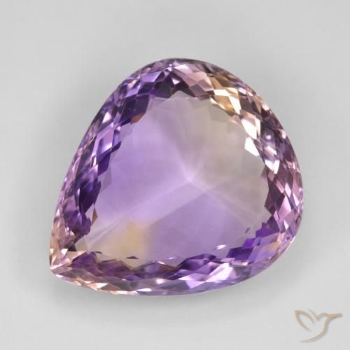 23.59ct Naturel Bicolore Amétrine, En forme de poire, VS