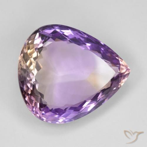 Amétrine Bicolore naturelle En forme de poire, 23.59 ct, VS