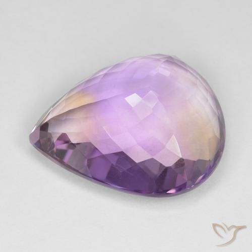 Amétrine Bicolore naturelle En forme de poire, 23.59 ct, VS
