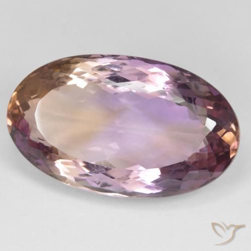 Amétrine Bicolore naturelle ovale, 24.66 ct, VS