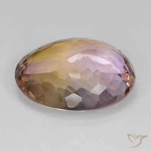 Amétrine Bicolore naturelle ovale, 22.41 ct, VS