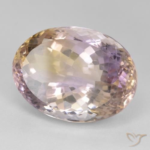 Amétrine Bicolore naturelle ovale, 26.19 ct, VS