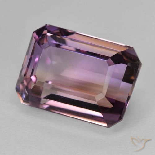 Amétrine Bicolore naturelle Octogone / coupe Émeraude, 9.78 ct, VVS-VS