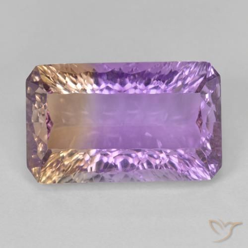9.72ct Naturel Bicolore Amétrine, Taille émeraude, VVS-VS