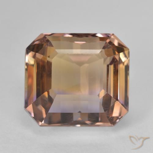 10.38ct Naturel Bicolore Amétrine, Taille émeraude, VVS-VS