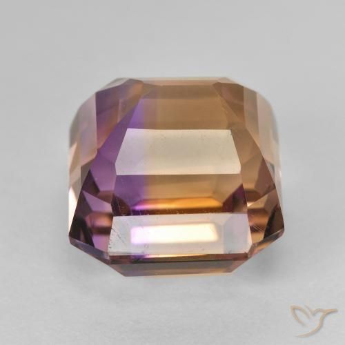 Amétrine Bicolore naturelle Octogone / coupe Émeraude, 10.38 ct, VVS-VS