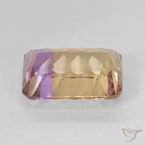 Amétrine Bicolore naturelle Octogone / coupe Émeraude, 7.09 ct, VVS-VS