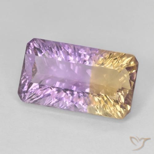 Amétrine Bicolore naturelle Taille émeraude, 6.56 ct, VVS-VS