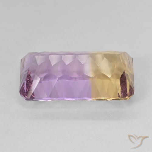 Amétrine Bicolore naturelle Taille émeraude, 6.56 ct, VVS-VS