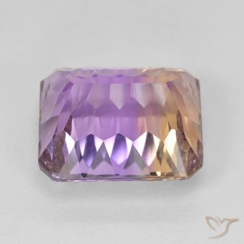 Amétrine Bicolore naturelle Octogone / coupe Émeraude, 9.15 ct, VVS-VS