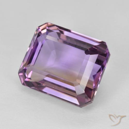 Amétrine Bicolore naturelle Octogone / coupe Émeraude, 8.50 ct, VVS-VS