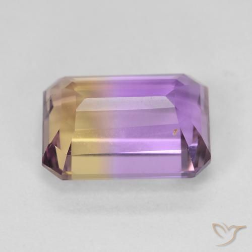 Amétrine Bicolore naturelle Taille émeraude, 4.76 ct, VVS-VS