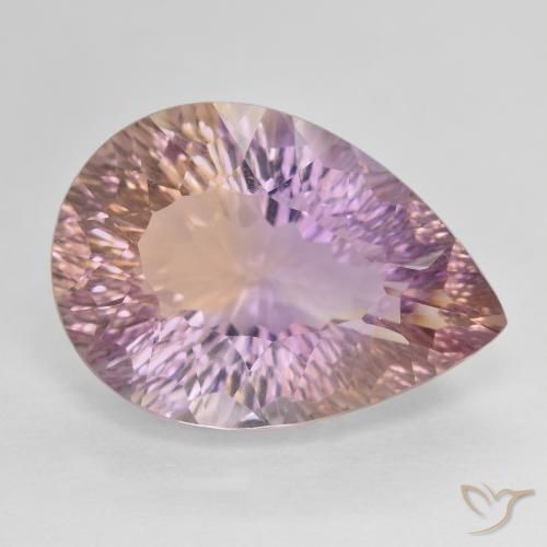 13.95ct Naturel Bicolore Amétrine, En forme de poire, VVS