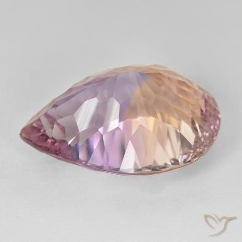 Amétrine Bicolore naturelle En forme de poire, 13.95 ct, VVS
