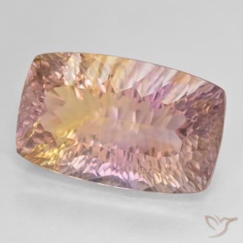 Amétrine Bicolore naturelle Coussin, 19.18 ct, VVS