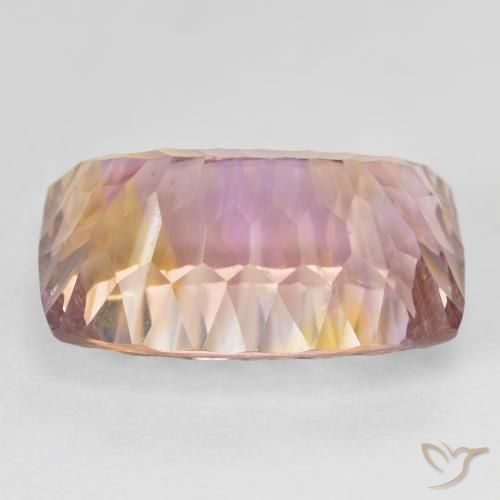 Amétrine Bicolore naturelle Coussin, 19.18 ct, VVS