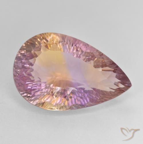 Amétrine Bicolore naturelle En forme de poire, 16.13 ct, VVS