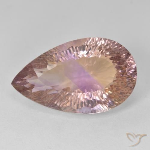 12.63ct Naturel Bicolore Amétrine, En forme de poire, VVS