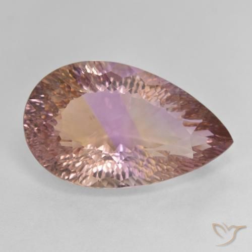 Amétrine Bicolore naturelle En forme de poire, 12.63 ct, VVS