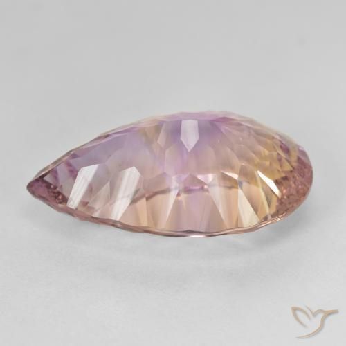 Amétrine Bicolore naturelle En forme de poire, 12.63 ct, VVS