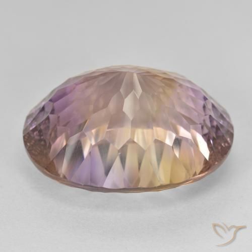 Amétrine Bicolore naturelle ovale, 21.22 ct, VVS