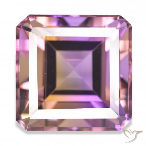 36.92ct Bicolore Amétrine, Taille émeraude, IF