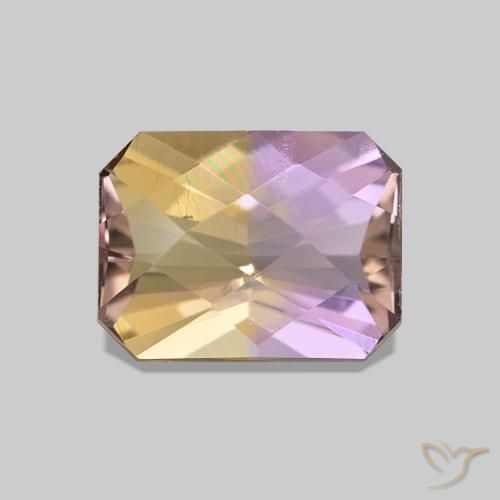 Amétrine Bicolore naturelle Octogone / coupe Émeraude, 1.64 ct, VS