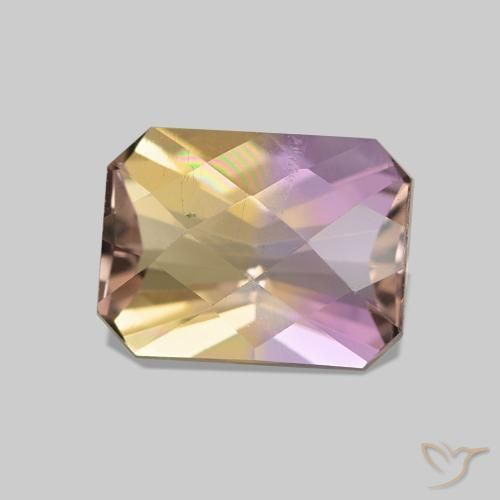 Amétrine Bicolore naturelle Octogone / coupe Émeraude, 1.64 ct, VS