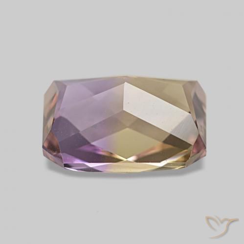 Amétrine Bicolore naturelle Octogone / coupe Émeraude, 2.14 ct, VS