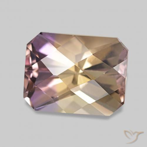 Amétrine Bicolore naturelle Octogone / coupe Émeraude, 2.47 ct, VVS