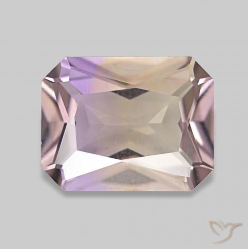 1.96ct Bicolore Amétrine, Taille émeraude, VVS