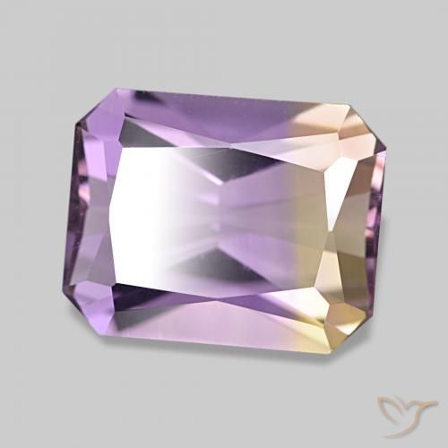 Amétrine Bicolore naturelle Octogone / coupe Émeraude, 2.90 ct, VVS