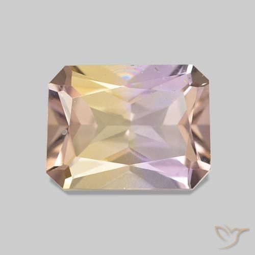 Amétrine Bicolore naturelle Octogone / coupe Émeraude, 1.66 ct, VVS-VS