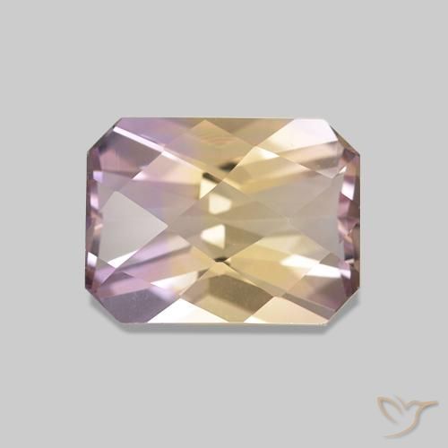 Amétrine Bicolore naturelle Octogone / coupe Émeraude, 1.54 ct, VVS-VS