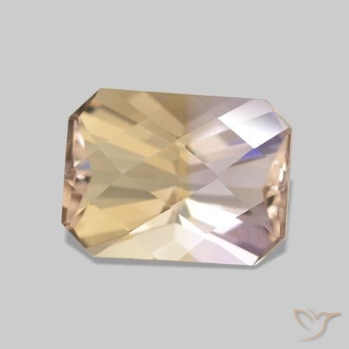Amétrine Bicolore naturelle Octogone / coupe Émeraude, 1.64 ct, VS