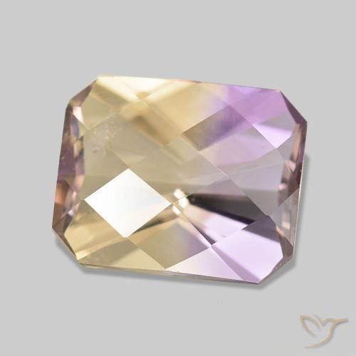 Amétrine Bicolore naturelle Octogone / coupe Émeraude, 2.91 ct, VS