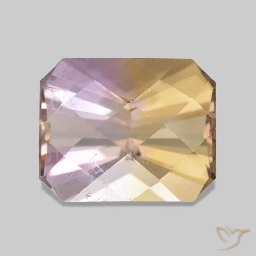 Amétrine Bicolore naturelle Octogone / coupe Émeraude, 3.38 ct, VS