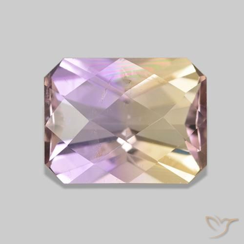 2.22ct Bicolore Amétrine, Taille émeraude, VS