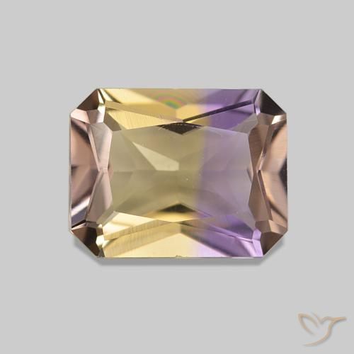 Amétrine Bicolore naturelle Octogone / coupe Émeraude, 1.85 ct, VVS
