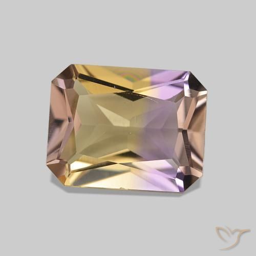 Amétrine Bicolore naturelle Octogone / coupe Émeraude, 1.85 ct, VVS