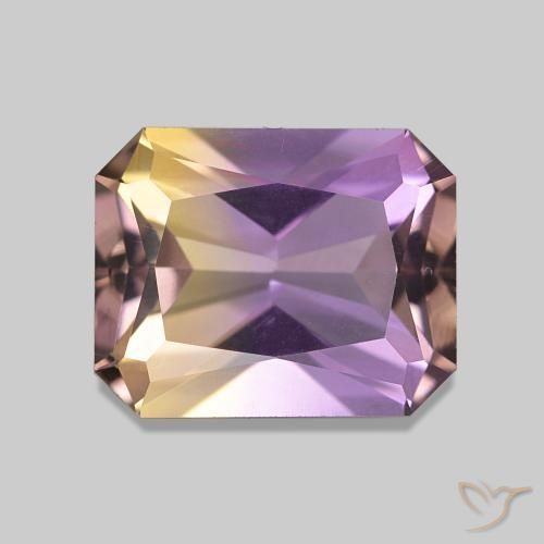 Amétrine Bicolore naturelle Octogone / coupe Émeraude, 2.93 ct, VVS